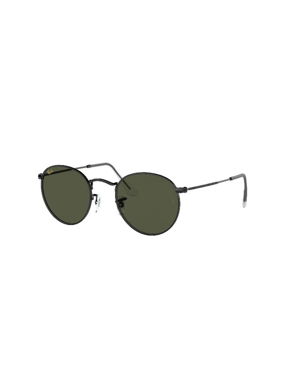 New Ray-Ban Men's Sunglasses Black Round Green Lens Metal Frame Ray Ban RB3447